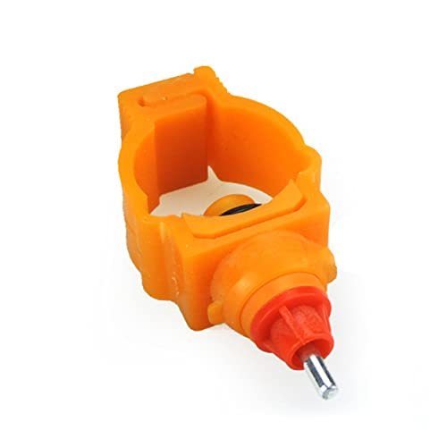 POPETPOP Hühnerfutter- Und Tränke-Set 20-teilig Hühnerwasserspender Automatische Geflügeltränke Schraubfutter Für Vögel Orange von POPETPOP