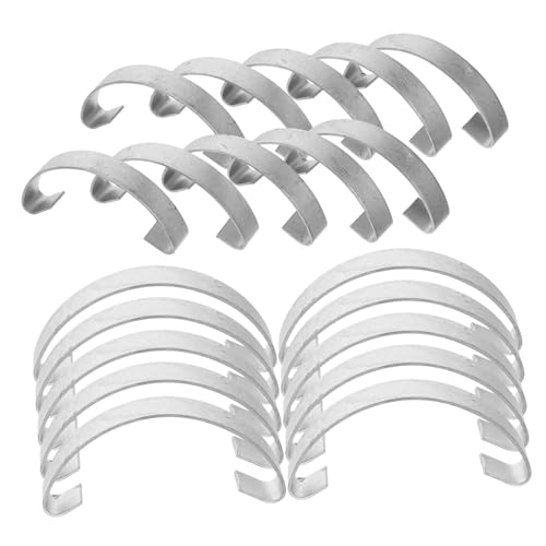 POPETPOP 20Stücke Steel Wire Cage Door Hooks Durable Multi Functional Chicken Coop Hangers with Spring Locks for Secure Animal Enclosures von POPETPOP