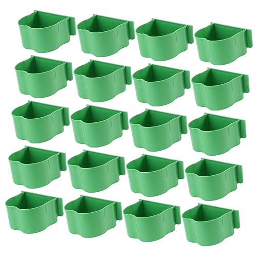 POPETPOP 20st Vogelfutternapf Kaninchen Futternapf Für Vögel Futterautomat Für Vögel Vogelfutterspender Käfige Futterhäuschen Für Wildvögel Schüssel Meerschweinchenkäfig Liner Green Plastik POPETPOP 20st Vogelfutternapf Kaninchen Futternapf Für Vögel Futterautomat Für Vögel Vogelfutterspender Käfige Futterhäuschen Für Wildvögel Schüssel Meerschweinchenkäfig Liner Green Plastik von POPETPOP