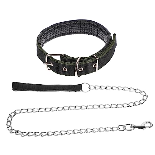POPETPOP 2-teiliges Set Mit Hundehalsband Und Kette Haustierbedarf Schwarz Größe L Für 7 5–30 Kg Schwere Haustiere Bequeme Passform Modisches Design POPETPOP 2-teiliges Set Mit Hundehalsband Und Kette Haustierbedarf Schwarz Größe L Für 7 5–30 Kg Schwere Haustiere Bequeme Passform Modisches Design von POPETPOP
