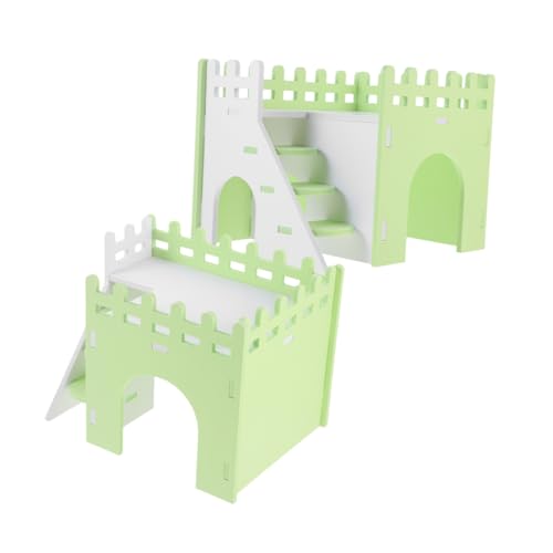POPETPOP 2sätze Hamster PVC Haus Mit Rampe Nager Versteck Für Meerschweinchen Kleintier Zuhause Gemütlicher Rückzugsort Für Hamster Und Ratten Robust Und Bruchsicher Für Kleine von POPETPOP