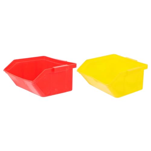 POPETPOP 2St Hamster Toilette Fisch Rennmaus Hamsterspielzeug Plattform Träger Ratte Hamster klo Hamster sandbad behälter Hamstertoilette aus Kunststoff Hamstersandbadezimmer Plastik rot POPETPOP 2St Hamster Toilette Fisch Rennmaus Hamsterspielzeug Plattform Träger Ratte Hamster klo Hamster sandbad behälter Hamstertoilette aus Kunststoff Hamstersandbadezimmer Plastik rot von POPETPOP