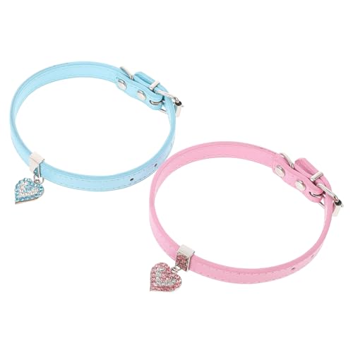 POPETPOP 2St Hundehalsband Erkennungsmarken für Halsband Welpe gepolsterte Kragen Haustier Hundebandana hundekragen hundehalstuch Halsschmuck für Hunde Zubehör für Hundeleinen Pu POPETPOP 2St Hundehalsband Erkennungsmarken für Halsband Welpe gepolsterte Kragen Haustier Hundebandana hundekragen hundehalstuch Halsschmuck für Hunde Zubehör für Hundeleinen Pu von POPETPOP
