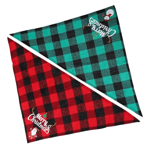 POPETPOP 2St Karierter Haustierschal abreißbares Hundehalsband Hund Geburtstagstorte Hundezubehör hundeschal Weihnachten hundekragen weihnachtshundebandanas Hundeweihnachtsschals Baumwolle POPETPOP 2St Karierter Haustierschal abreißbares Hundehalsband Hund Geburtstagstorte Hundezubehör hundeschal Weihnachten hundekragen weihnachtshundebandanas Hundeweihnachtsschals Baumwolle von POPETPOP