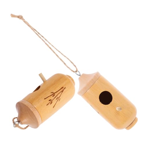 POPETPOP 2stücke Kolibrihäuser Aus Holz Für Draußen Zum Nisten Als Vogelhaus Mit Aufhängemöglichkeit Für Garten Und Outdoor Als Natürliche Unterschlupf-Box Für Vögel Und POPETPOP 2stücke Kolibrihäuser Aus Holz Für Draußen Zum Nisten Als Vogelhaus Mit Aufhängemöglichkeit Für Garten Und Outdoor Als Natürliche Unterschlupf-Box Für Vögel Und von POPETPOP