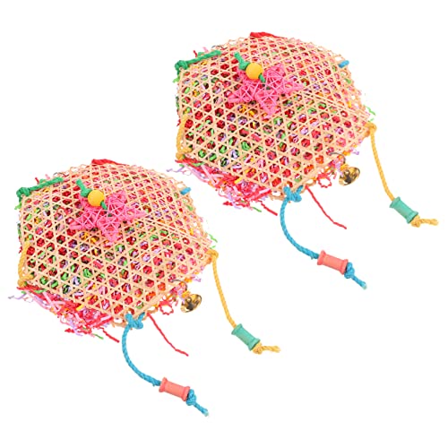 POPETPOP 2St Papagei gebürstettes Papageienvogel Nahrungsspender für Papageien Vogel Fütterer vogelschaukel Bird Toys Käfig hängendes lustiges Papageienspielzeug Bambus POPETPOP 2St Papagei gebürstettes Papageienvogel Nahrungsspender für Papageien Vogel Fütterer vogelschaukel Bird Toys Käfig hängendes lustiges Papageienspielzeug Bambus von POPETPOP