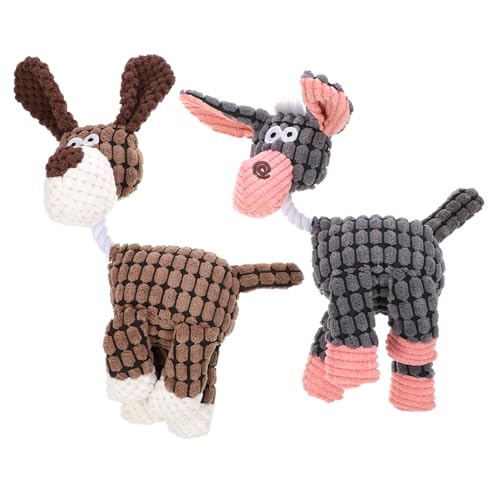 POPETPOP 2pcs Quietschendes Hundespielzeug-Set Esel Sound Kauspielzeug für Haustiere Haustier Molaren Spielzeug Plüschmaterial Hund Kauzubehör POPETPOP 2pcs Quietschendes Hundespielzeug-Set Esel Sound Kauspielzeug für Haustiere Haustier Molaren Spielzeug Plüschmaterial Hund Kauzubehör von POPETPOP