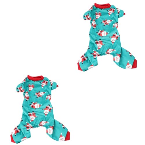 POPETPOP 2st Kleiner Hundepullover Welpenkostüme Halloweenkostü Weihnachts-welpen-Overalls Hundepyjama Weihnachten Junge Hundekleidung Rollkragenpullover Für Haustiere XXL-Hut Sanft Jacke von POPETPOP