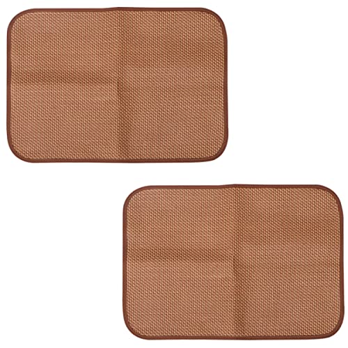POPETPOP 2St Strohmatte für Haustiere Zwingerunterlage Kühlmatten für Hunde Gel Cool kühlmatten für Haustiere Tierbettmatte Zwinger-Strohmatte Sommer hundeschlafmatte Gras und Reben Coffee POPETPOP 2St Strohmatte für Haustiere Zwingerunterlage Kühlmatten für Hunde Gel Cool kühlmatten für Haustiere Tierbettmatte Zwinger-Strohmatte Sommer hundeschlafmatte Gras und Reben Coffee von POPETPOP