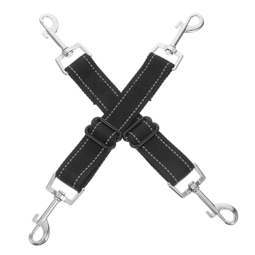POPETPOP Hunde-metallclip Mit Enden 2 Stück Hundehalsband- Reflektierende Hundeleine Für Training Kleiner Hunde Autoverkehr von POPETPOP