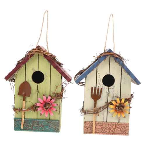 POPETPOP 2St Vogelhaus Vogelkäfig Vogelbett Vogelhäuschen draußen hängendes Nest Verschachtelung Taube Vogelfütterer Vogelnest aus Holz Haustierbedarf Vogel hängender Anhänger Vogel Zuhause POPETPOP 2St Vogelhaus Vogelkäfig Vogelbett Vogelhäuschen draußen hängendes Nest Verschachtelung Taube Vogelfütterer Vogelnest aus Holz Haustierbedarf Vogel hängender Anhänger Vogel Zuhause von POPETPOP