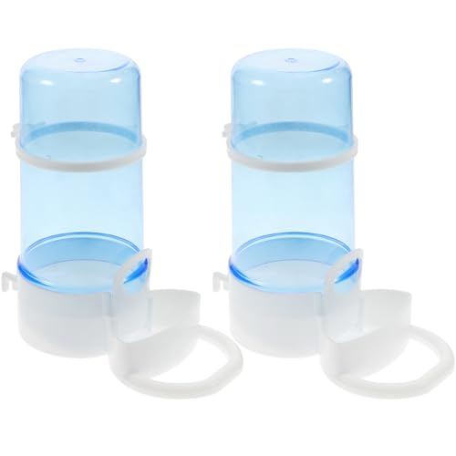 POPETPOP 2St automatischer Vogelfutterspender Haustier-Wasserflasche Krähe Rattenstreu Kaninchenkäfig pet Feeder pet Supplies Futterautomat für Hamster Automatischer Futterspender von POPETPOP