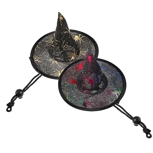 POPETPOP 2Stücke Halloween Haustierhut Hexenhüte für Katzen Stilvolles Kostümzubehör für Partys Fotoshootings und Festliche Anlässe Tierkopfschmuck POPETPOP 2Stücke Halloween Haustierhut Hexenhüte für Katzen Stilvolles Kostümzubehör für Partys Fotoshootings und Festliche Anlässe Tierkopfschmuck von POPETPOP