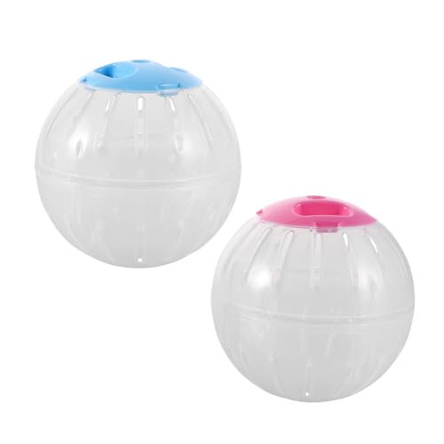 POPETPOP 2Stücke Hamster Übungsball für Kleine Haustiere Transparentes Laufrad für Hamster und Chinchillas Interaktives Kleintierbedarf zu Reinigen POPETPOP 2Stücke Hamster Übungsball für Kleine Haustiere Transparentes Laufrad für Hamster und Chinchillas Interaktives Kleintierbedarf zu Reinigen von POPETPOP