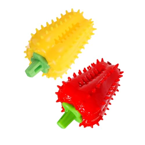 POPETPOP 2Stücke Hundefütterungsspielzeug Interaktiver Kauspielzeugball zur Zahnpflege für Langlebig und Selbstunterhaltend Chili Pfeffer Form Fördert und Mundgesundheit POPETPOP 2Stücke Hundefütterungsspielzeug Interaktiver Kauspielzeugball zur Zahnpflege für Langlebig und Selbstunterhaltend Chili Pfeffer Form Fördert und Mundgesundheit von POPETPOP