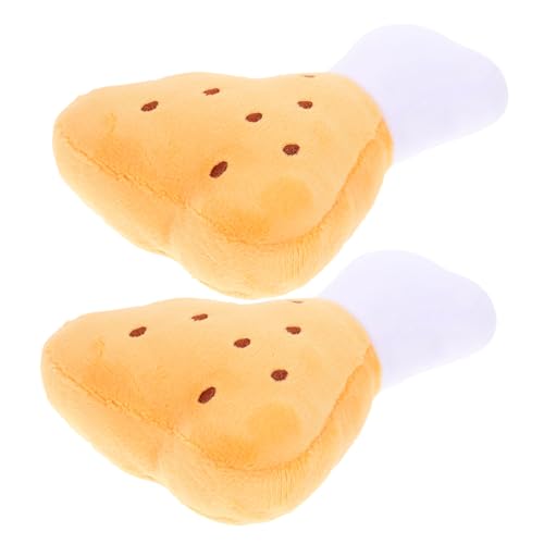 POPETPOP 2Stücke Quietschendes Plüsch Hühnerbein Kauspielzeug Für Kleine Zahnpflege Zur Zahngesundheit Und Spielspaß POPETPOP 2Stücke Quietschendes Plüsch Hühnerbein Kauspielzeug Für Kleine Zahnpflege Zur Zahngesundheit Und Spielspaß von POPETPOP