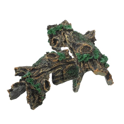 POPETPOP 2Stücke Resin Reptilienversteck Aus Holzoptik Für Terrarium Natürliches Habitat Für Schildkröten Geckos Und Dekoration Für Aquarien Und Terrarien POPETPOP 2Stücke Resin Reptilienversteck Aus Holzoptik Für Terrarium Natürliches Habitat Für Schildkröten Geckos Und Dekoration Für Aquarien Und Terrarien von POPETPOP