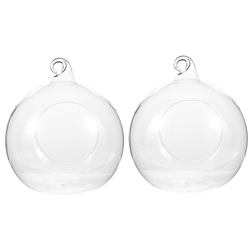 POPETPOP Hängender Glasterrarium-luftpflanzenhalter Kreatives Formdesign 2 Stück Glas Für Luftpflanzen Dekoratives Wohnaccessoire Mikrolandschaft POPETPOP Hängender Glasterrarium-luftpflanzenhalter Kreatives Formdesign 2 Stück Glas Für Luftpflanzen Dekoratives Wohnaccessoire Mikrolandschaft von POPETPOP
