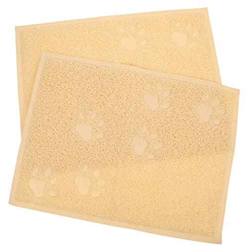 POPETPOP 2pcs Katzenstreu Matte Katzenstreu Box Matte Kätzchen Wurf PVC Katze Für Hause von POPETPOP