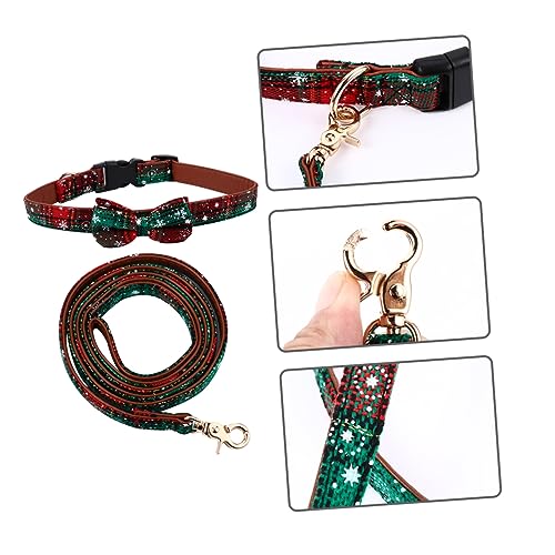 POPETPOP 2st Haustierhalsband Hundehalsband Leine Haustiere Katze Zieht Seil Weihnachtshaustierleine Hund Halsband Riemen Kleines Hundegeschirr Gurt Joggen Tuch von POPETPOP