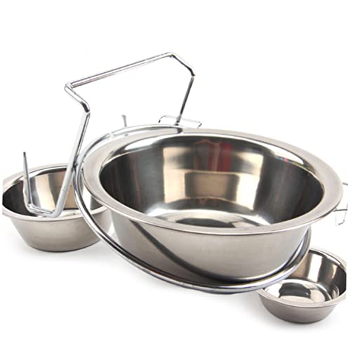 POPETPOP 2st Hundefutter Trinkbrunnen Für Haustiere Haustiernapf Ständer Für Hundenapf Katzennapf Hund Wassernapf Futternapf Für Welpen Zwinger Hundespielzeug Katzennäpfe Doppelt Silver POPETPOP 2st Hundefutter Trinkbrunnen Für Haustiere Haustiernapf Ständer Für Hundenapf Katzennapf Hund Wassernapf Futternapf Für Welpen Zwinger Hundespielzeug Katzennäpfe Doppelt Silver von POPETPOP