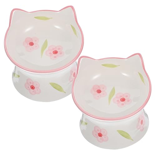 POPETPOP Erhöhtes Haustiernapf-Set 2-teilig Katzenfutter- Und Wassernapf Keramik-katzennäpfe Erhöhter Hundenapf Für Einfaches POPETPOP Erhöhtes Haustiernapf-Set 2-teilig Katzenfutter- Und Wassernapf Keramik-katzennäpfe Erhöhter Hundenapf Für Einfaches von POPETPOP