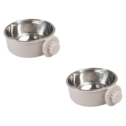 POPETPOP 2st Kistenwasserschüssel, Kein Verschütten Hundekiste Wassernapf Hundenapf Keramik Zwinger Kaninchenfutter Katzennapf Edelstahl Hasenfutter Futternapf Für Hunde Teller Kleiner Hund POPETPOP 2st Kistenwasserschüssel, Kein Verschütten Hundekiste Wassernapf Hundenapf Keramik Zwinger Kaninchenfutter Katzennapf Edelstahl Hasenfutter Futternapf Für Hunde Teller Kleiner Hund von POPETPOP
