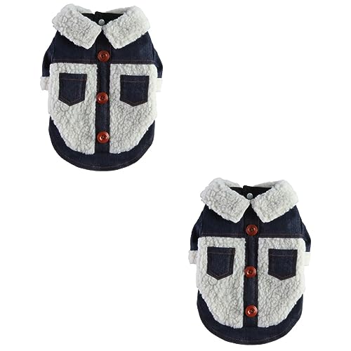 POPETPOP 2st Kleidung Für Haustiere Kleiner Hund Wintermantel Winddichte Hundekleidung Denim-hundepyjama Warmes Haustierkostü Hundekostü Kleidung Jeansjacke Weste Polyester Reißverschluss POPETPOP 2st Kleidung Für Haustiere Kleiner Hund Wintermantel Winddichte Hundekleidung Denim-hundepyjama Warmes Haustierkostü Hundekostü Kleidung Jeansjacke Weste Polyester Reißverschluss von POPETPOP