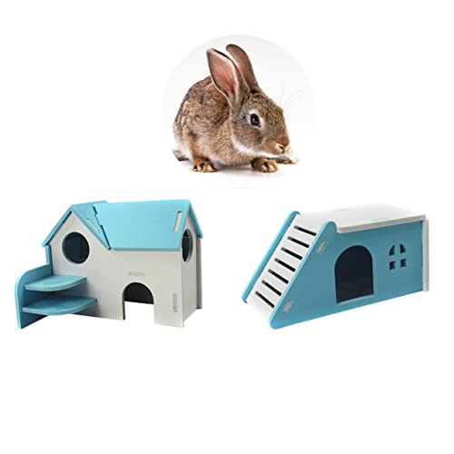 POPETPOP 2stück Dual Layer Hamsterhaus Aus PVC Für Kleintiere Farbenfrohe Villa Für Hamster Mäuse Kleine Igel Gemütliches Sicheres Spielhaus Mit Mehreren Zugängen Für Kleine von POPETPOP