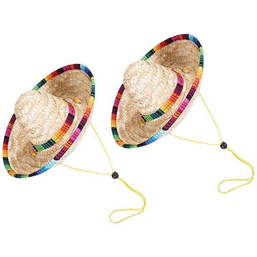 POPETPOP 2st Mexikanischer Sombrero Hundemützen Für Haustiershow Hündchen Hundeohren Wischen Fingerpolster Ab Hundeshampoo Kappe Hund Ohr Tücher Hunde Geburtstag Hundezubehör Foulard Stroh POPETPOP 2st Mexikanischer Sombrero Hundemützen Für Haustiershow Hündchen Hundeohren Wischen Fingerpolster Ab Hundeshampoo Kappe Hund Ohr Tücher Hunde Geburtstag Hundezubehör Foulard Stroh von POPETPOP