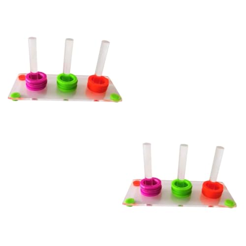 POPETPOP 2st Pädagogisches Papageienspielzeug Interaktives Ringwurfspiel Farbring Stapeln Papagei-Puzzle-Spielzeug Vögel, Die Ringspielzeug Spielen Nahrungssuche Farbtrennung Fitness POPETPOP 2st Pädagogisches Papageienspielzeug Interaktives Ringwurfspiel Farbring Stapeln Papagei-Puzzle-Spielzeug Vögel, Die Ringspielzeug Spielen Nahrungssuche Farbtrennung Fitness von POPETPOP