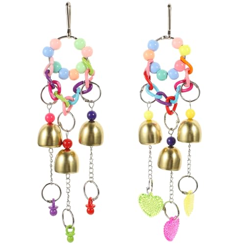 POPETPOP 2 Pack Papagei Glocke Spielzeug Vogel Spielzeug Für Vögel Papagei Kauen Vogel Glocken POPETPOP 2 Pack Papagei Glocke Spielzeug Vogel Spielzeug Für Vögel Papagei Kauen Vogel Glocken von POPETPOP