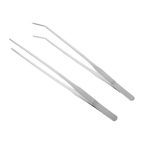 POPETPOP 2st Pinzette Feeder Aquarium Fischbecken Gebogene Aquarienpinzette Wasser- Fisch Dekorationen Fischreinigungsset Wasserpflanzenzange Bausatz Aquarium Moos Rostfreier Stahl Silver POPETPOP 2st Pinzette Feeder Aquarium Fischbecken Gebogene Aquarienpinzette Wasser- Fisch Dekorationen Fischreinigungsset Wasserpflanzenzange Bausatz Aquarium Moos Rostfreier Stahl Silver von POPETPOP