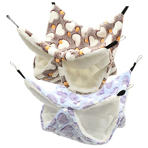 POPETPOP Bequeme Hamsterhängematte 2 Stück Hängematten Für Ratten Entzückendes Hamsterbett Warm Und Gemütlich Für Haustiere POPETPOP Bequeme Hamsterhängematte 2 Stück Hängematten Für Ratten Entzückendes Hamsterbett Warm Und Gemütlich Für Haustiere von POPETPOP