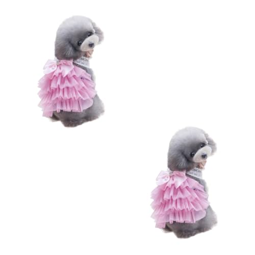 POPETPOP 2st Tutu-Kleider Für Haustiere Hund Prinzessin Rock Party-hundekleidung Haustier-gänseblümchen-Kleidung Spitzenkleid Für Hunde Welpenweste Klein Mädchen Chihuahua Sommerkleid von POPETPOP