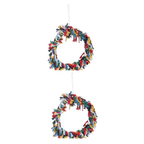 POPETPOP 2st Vogelspielzeug Zum Kauen Papageienseil Vogel Kuscheln Papageienring Papageienschaukel Papagei Hängen Kauspielzeug Nymphensittich-Spielzeug Papageienspielzeug Vögel POPETPOP 2st Vogelspielzeug Zum Kauen Papageienseil Vogel Kuscheln Papageienring Papageienschaukel Papagei Hängen Kauspielzeug Nymphensittich-Spielzeug Papageienspielzeug Vögel von POPETPOP
