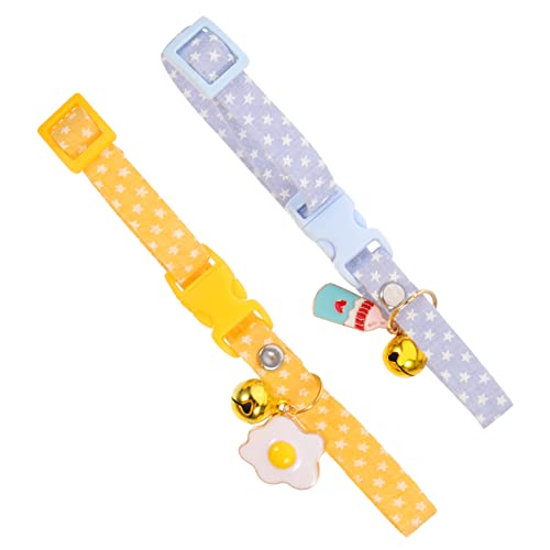 POPETPOP 2stücke Verstellbares Katzenhalsband Mit Glocke Teiliges Für Kätzchen Dekorativer Halskragen Für Partys Tragbar Atmungsaktives Design POPETPOP 2stücke Verstellbares Katzenhalsband Mit Glocke Teiliges Für Kätzchen Dekorativer Halskragen Für Partys Tragbar Atmungsaktives Design von POPETPOP