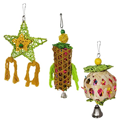 POPETPOP Vogel Papagei Spielzeug 3 Stücke Papagei Kauen Spielzeug Kunststoff Beißen Für Haustier Zufällige Farbe POPETPOP Vogel Papagei Spielzeug 3 Stücke Papagei Kauen Spielzeug Kunststoff Beißen Für Haustier Zufällige Farbe von POPETPOP