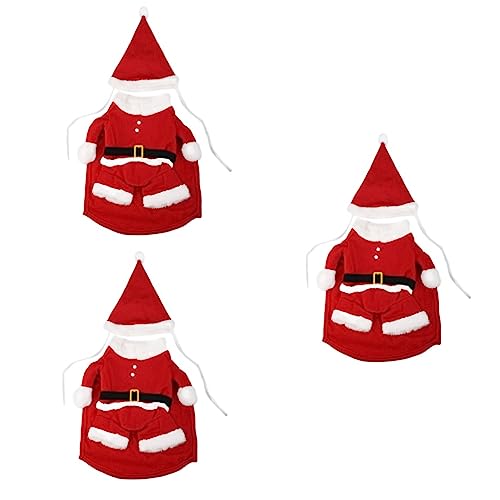 POPETPOP 3 Sets Hundekleidung Weihnachten Haustier Mantel Weihnachtsmann Form Cape Hundebekleidung Weihnachtskostüm Größe XL Rot POPETPOP 3 Sets Hundekleidung Weihnachten Haustier Mantel Weihnachtsmann Form Cape Hundebekleidung Weihnachtskostüm Größe XL Rot von POPETPOP