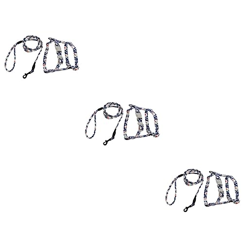 POPETPOP 3 Sets Haustier-Katzengeschirr Kleine Hundeleine Welpenhalsbänder Für Kleine Welpen Verstellbare Welpenhalsbänder Für Streu Katzengeschirr Hundetrainer Kätzchen von POPETPOP