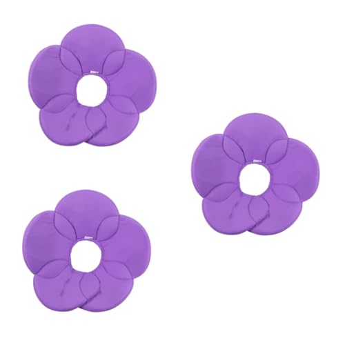 POPETPOP 3 Stück Aufblasbares Halsband Für Hunde Elisabethanisches Halsband Haustier-Erholungshalsband Haustier-Halskette Die Blumen des Hundes Lila Hundehalsband Erholungshalsband von POPETPOP