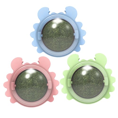 POPETPOP 3 Stück Bälle Rotierender Ball Wiederverwendbarer Ball Katzenspielzeug Leckbälle Innenball Drehbarer Ball Katzenleckerli Katzenleckball Kunststoff POPETPOP 3 Stück Bälle Rotierender Ball Wiederverwendbarer Ball Katzenspielzeug Leckbälle Innenball Drehbarer Ball Katzenleckerli Katzenleckball Kunststoff von POPETPOP