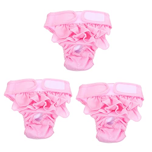 POPETPOP 3 Stücke Hund Hose Welpen Windel Wiederverwendbare Hund Hose Haustier Physikalische Hose Dekorative Design Komfortable Passform POPETPOP 3 Stücke Hund Hose Welpen Windel Wiederverwendbare Hund Hose Haustier Physikalische Hose Dekorative Design Komfortable Passform von POPETPOP