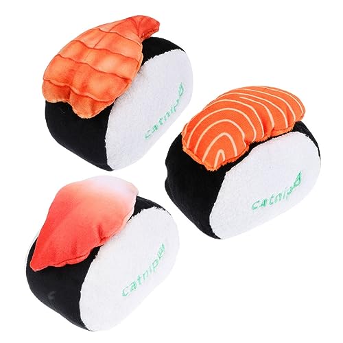 POPETPOP 3st Katzen-Sushi-Spielzeug Kauspielzeug Für Kätzchen Katzenminze Spielzeug Beißen Beißspielzeug Zahnreinigungsspielzeug Für Katzen Hund Beißen Spielzeug Plüsch Die Katze Hundebiss POPETPOP 3st Katzen-Sushi-Spielzeug Kauspielzeug Für Kätzchen Katzenminze Spielzeug Beißen Beißspielzeug Zahnreinigungsspielzeug Für Katzen Hund Beißen Spielzeug Plüsch Die Katze Hundebiss von POPETPOP