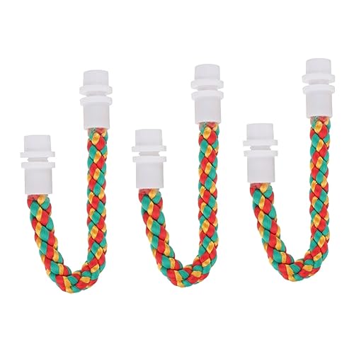 POPETPOP 3st Papagei Kletterseil Aus Baumwolle Vogel-Bungee-Seil Vogel Strickleiter Biegsamer Barsch U-förmiger Barsch Vogel Seil Spielzeug Vogel Steht Seile Der Vogel Baumwollseil Xuanfeng POPETPOP 3st Papagei Kletterseil Aus Baumwolle Vogel-Bungee-Seil Vogel Strickleiter Biegsamer Barsch U-förmiger Barsch Vogel Seil Spielzeug Vogel Steht Seile Der Vogel Baumwollseil Xuanfeng von POPETPOP
