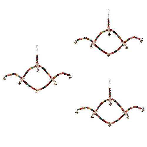 POPETPOP 3 Stücke Papagei Spielzeug Vogel Schaukel Rotierenden Schaukel Für Käfig Vogel Papagei Spielzeug Sicher Material von POPETPOP