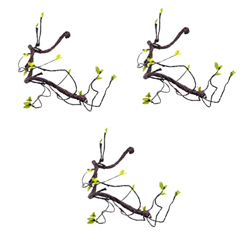 POPETPOP 3 Stück Künstliches Eidechsen-Rattan-Spielzeug Realistisches Reptilien-Spielzeug Für Aquarium- Für Eidechsen Und Geckos POPETPOP 3 Stück Künstliches Eidechsen-Rattan-Spielzeug Realistisches Reptilien-Spielzeug Für Aquarium- Für Eidechsen Und Geckos von POPETPOP