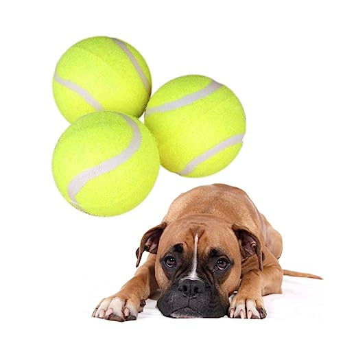 POPETPOP 3stücke Tennisball Für Hunde Kauspielzeuge Für Interaktives Training Und Spiel Für Kleine Und Mittelgroße Hunde Langlebig Und Unterhaltsam POPETPOP 3stücke Tennisball Für Hunde Kauspielzeuge Für Interaktives Training Und Spiel Für Kleine Und Mittelgroße Hunde Langlebig Und Unterhaltsam von POPETPOP