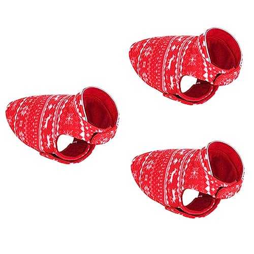 POPETPOP 3 STK Weihnachtskleidung Für Hunde Weihnachtskostüm Für Haustiere Weihnachtshundet-Shirt Hund Warmer Mantel Weihnachtshundebekleidung Kapuzenpullover Polarfleece Draussen POPETPOP 3 STK Weihnachtskleidung Für Hunde Weihnachtskostüm Für Haustiere Weihnachtshundet-Shirt Hund Warmer Mantel Weihnachtshundebekleidung Kapuzenpullover Polarfleece Draussen von POPETPOP