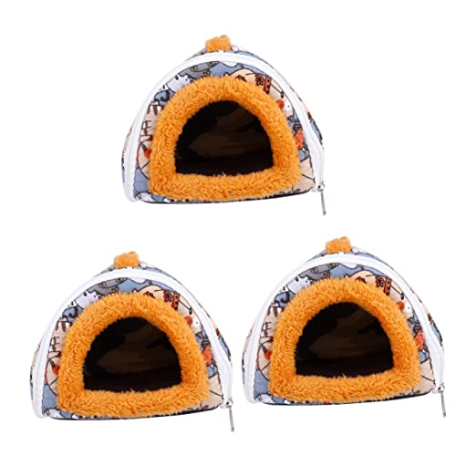 POPETPOP 3 Stück Nest Haustierbett Schweineform Hamsterhausbett Weiches Bequemes Robustes Material Für Die Jahreszeiten von POPETPOP